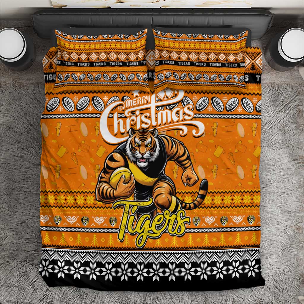 Tigers Football Xmas Bedding Set Australia AFL Mascot