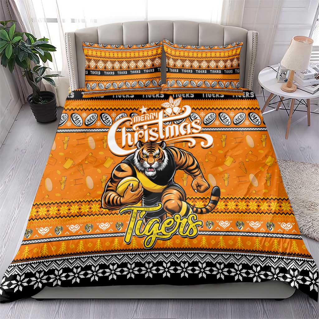 Tigers Football Xmas Bedding Set Australia AFL Mascot