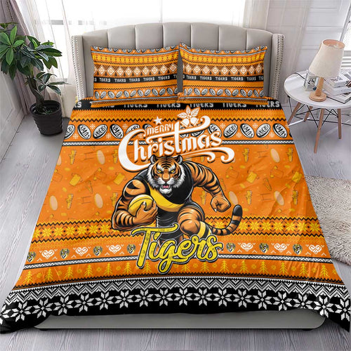 Tigers Football Xmas Bedding Set Australia AFL Mascot