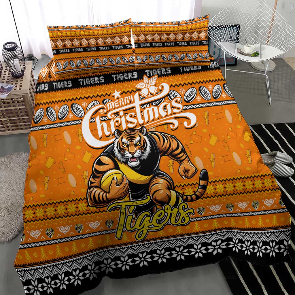 Tigers Football Xmas Bedding Set Australia AFL Mascot