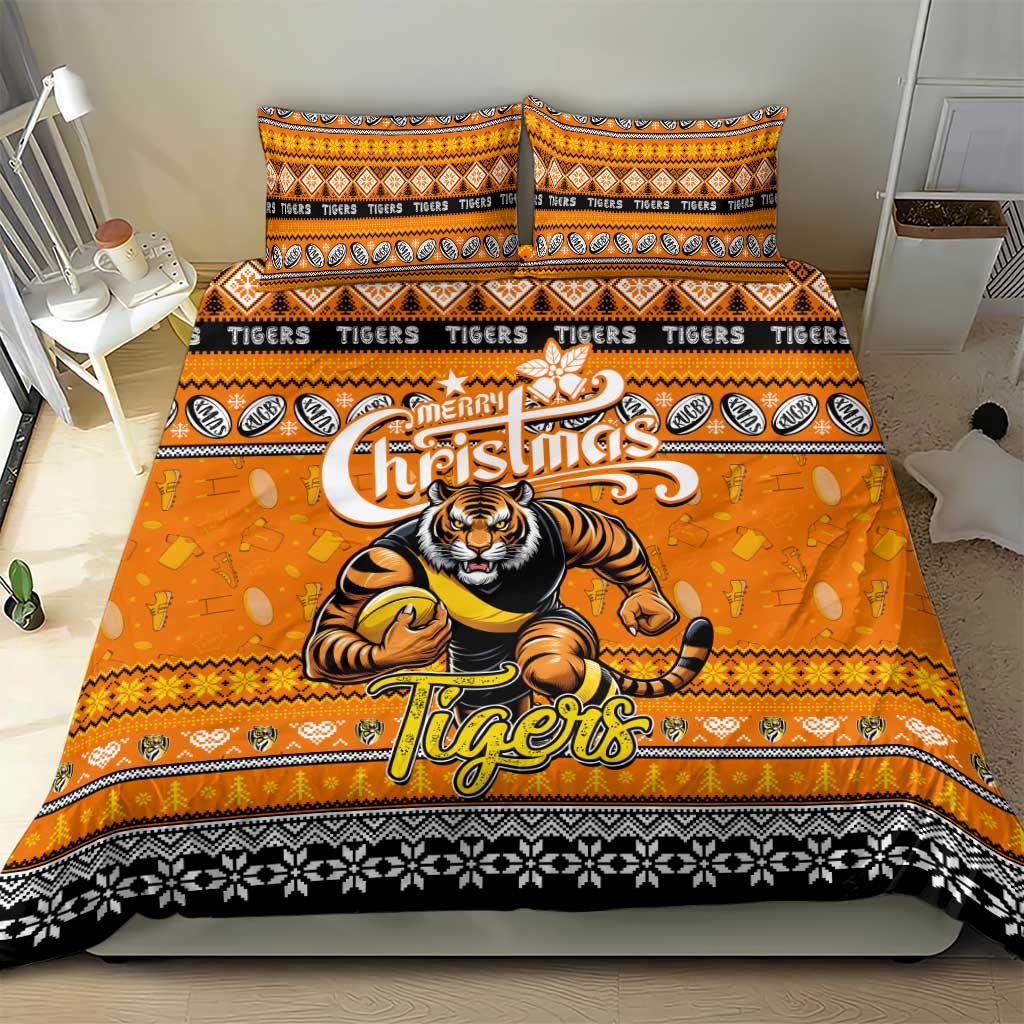 Tigers Football Xmas Bedding Set Australia AFL Mascot