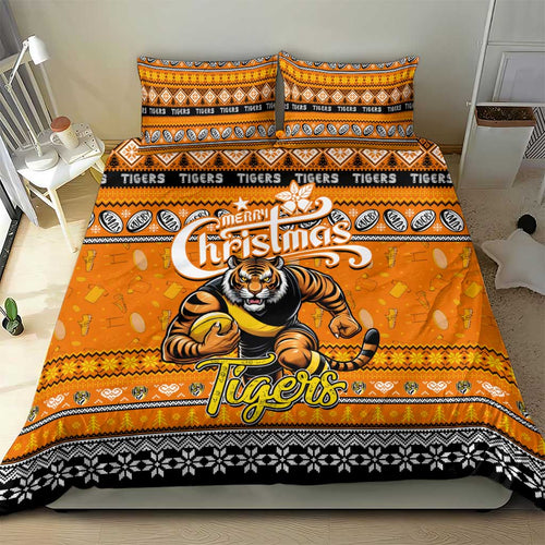 Tigers Football Xmas Bedding Set Australia AFL Mascot