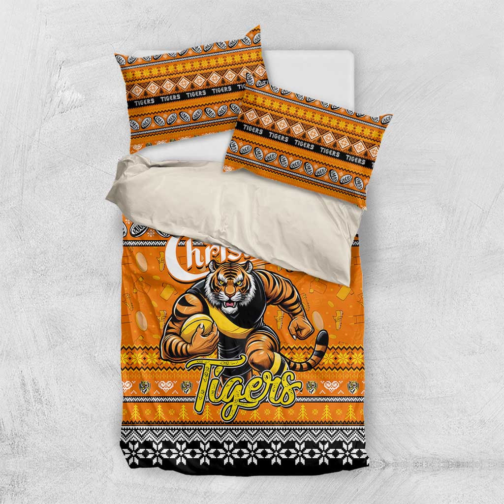Tigers Football Xmas Bedding Set Australia AFL Mascot