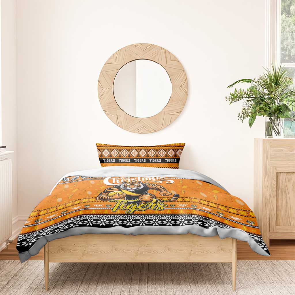 Tigers Football Xmas Bedding Set Australia AFL Mascot