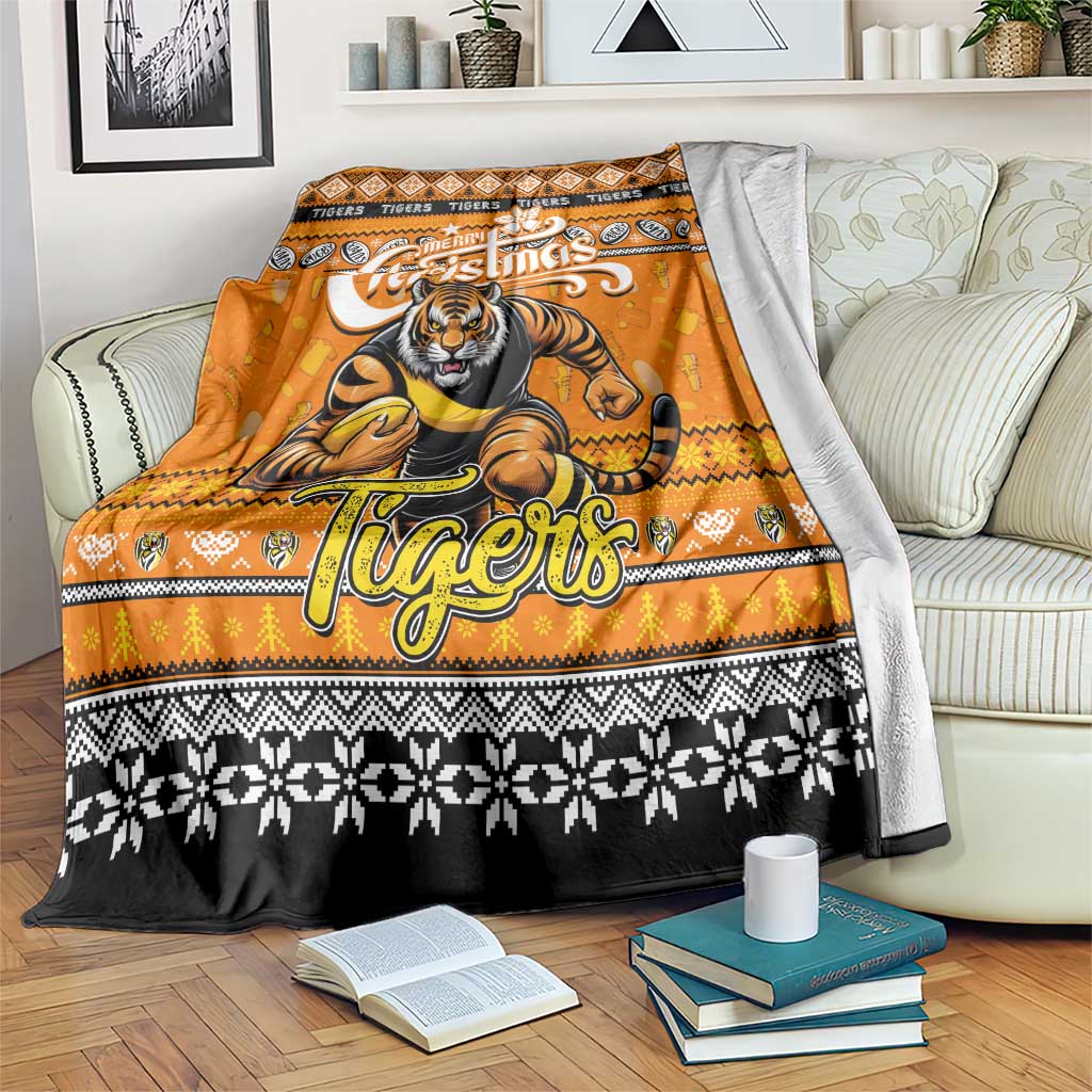 Tigers Football Xmas Blanket Australia AFL Mascot