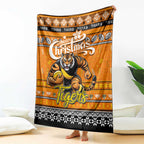 Tigers Football Xmas Blanket Australia AFL Mascot