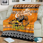 Tigers Football Xmas Blanket Australia AFL Mascot