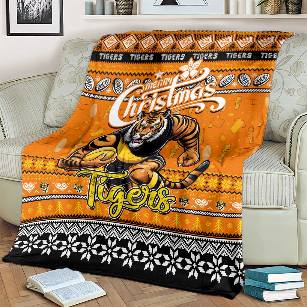 Tigers Football Xmas Blanket Australia AFL Mascot