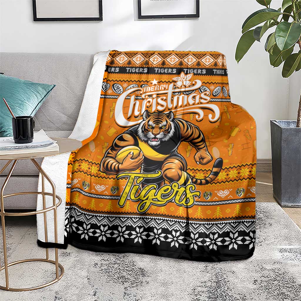Tigers Football Xmas Blanket Australia AFL Mascot