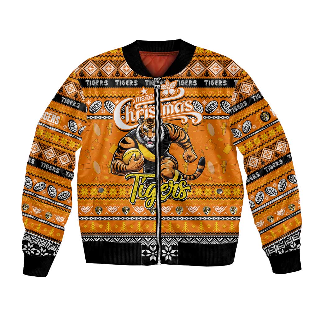 Personalized Tigers Rugby Xmas Bomber Jacket Australia AFL Mascot