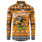 Personalized Tigers Rugby Xmas Button Sweatshirt Australia AFL Mascot