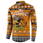 Personalized Tigers Rugby Xmas Button Sweatshirt Australia AFL Mascot