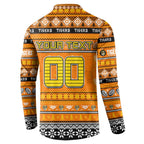 Personalized Tigers Rugby Xmas Button Sweatshirt Australia AFL Mascot