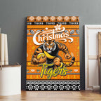 Tigers Football Xmas Canvas Wall Art Australia AFL Mascot