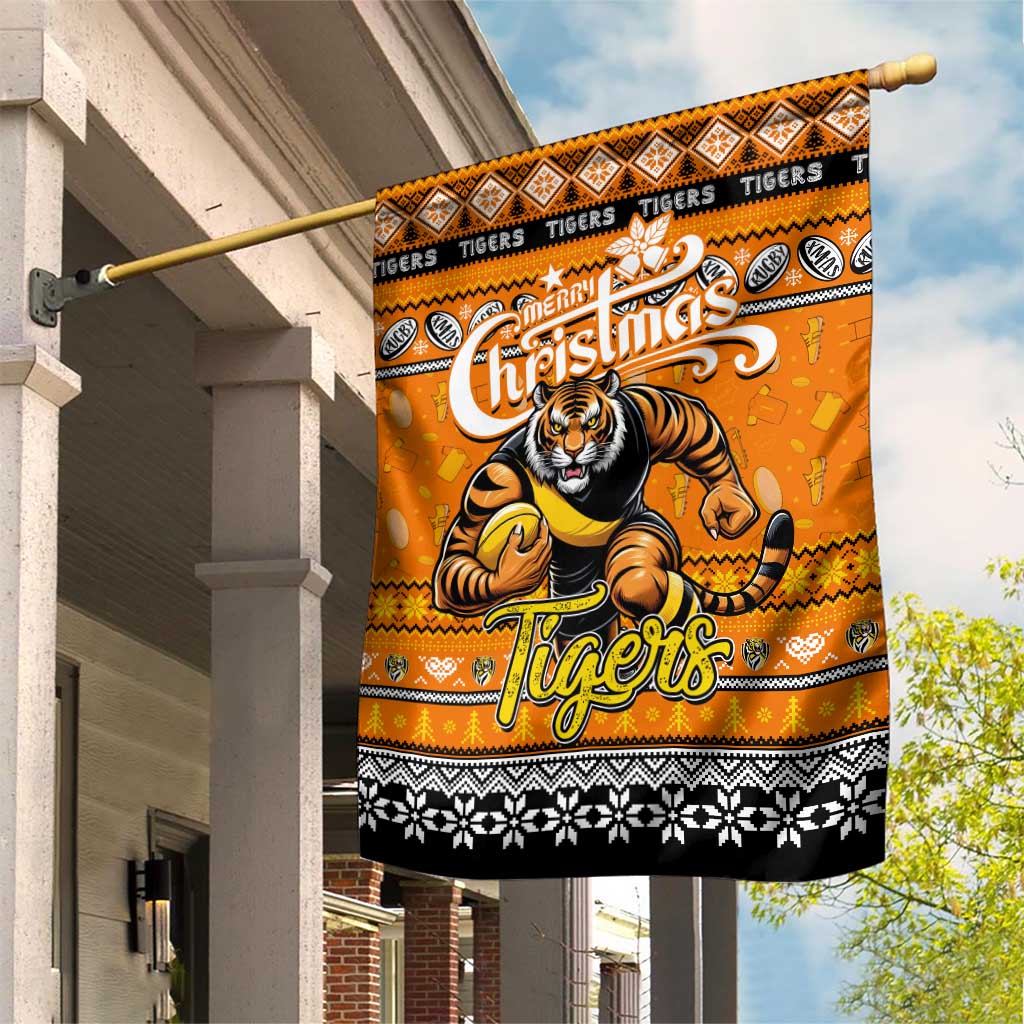 Tigers Football Xmas Garden Flag Australia AFL Mascot