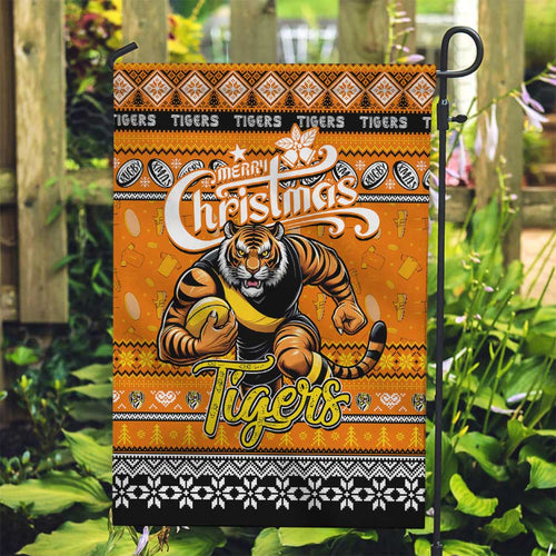 Tigers Football Xmas Garden Flag Australia AFL Mascot