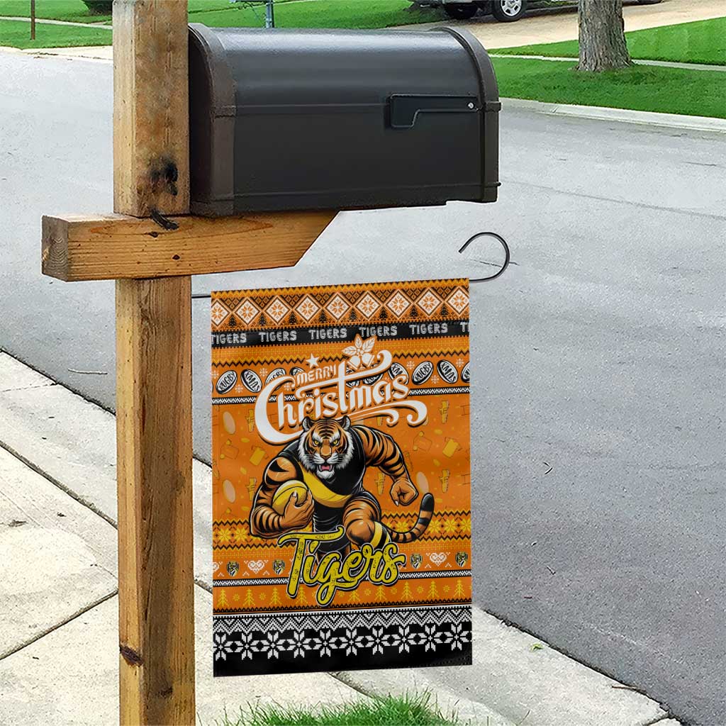 Tigers Football Xmas Garden Flag Australia AFL Mascot