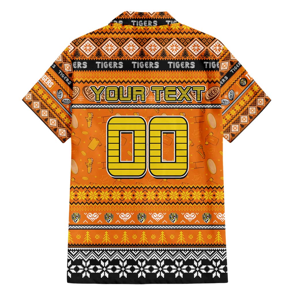 Personalized Tigers Rugby Xmas Hawaiian Shirt Australia AFL Mascot