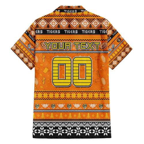 Personalized Tigers Rugby Xmas Hawaiian Shirt Australia AFL Mascot