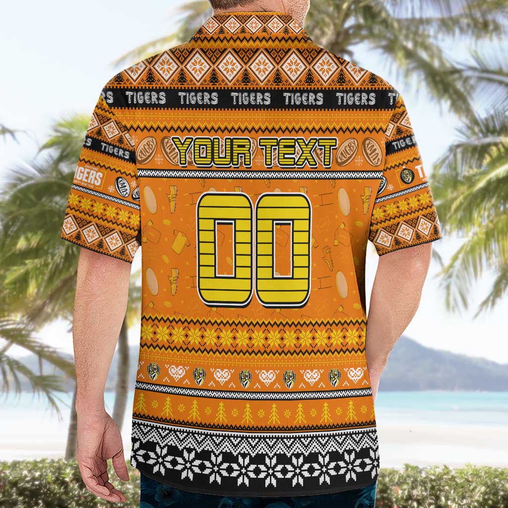 Personalized Tigers Rugby Xmas Hawaiian Shirt Australia AFL Mascot