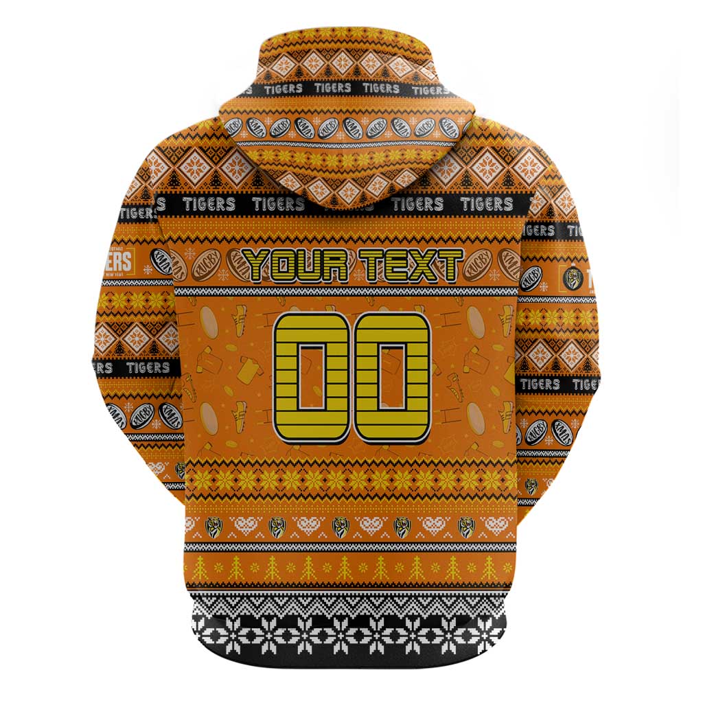 Personalized Tigers Rugby Xmas Hoodie Australia AFL Mascot