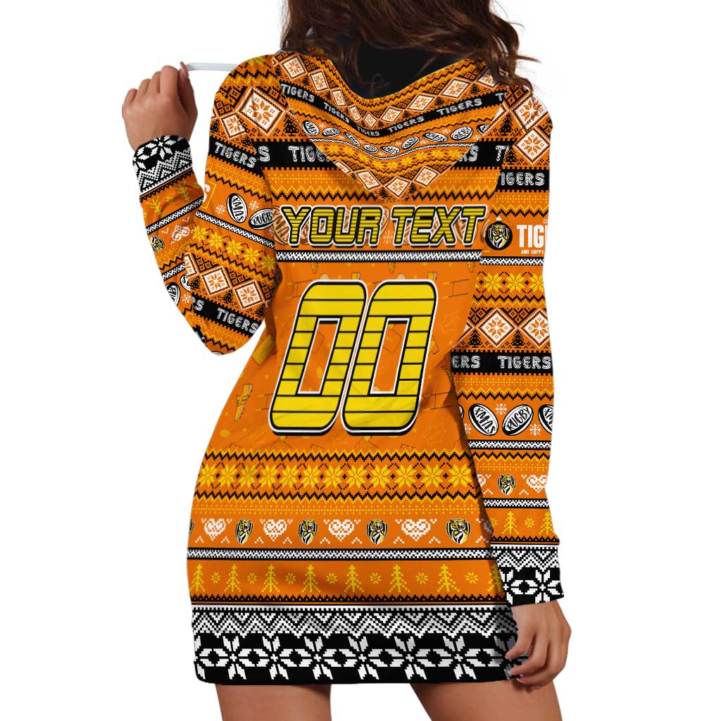 Personalized Tigers Rugby Xmas Hoodie Dress Australia AFL Mascot