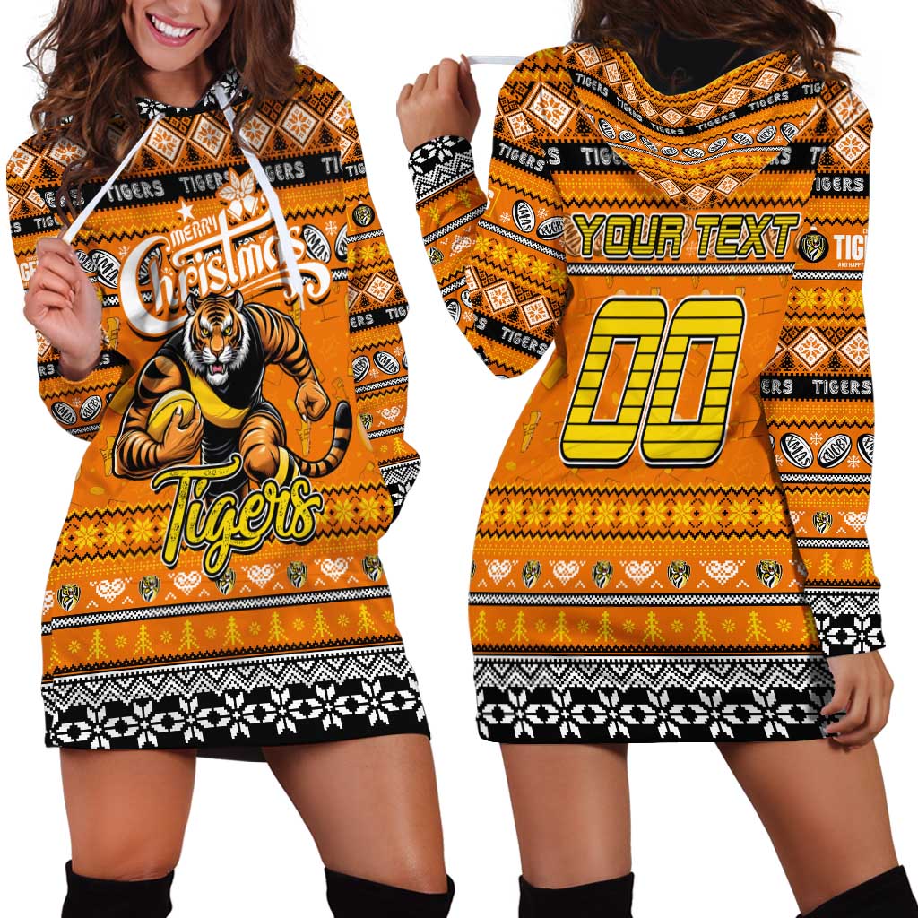 Personalized Tigers Rugby Xmas Hoodie Dress Australia AFL Mascot