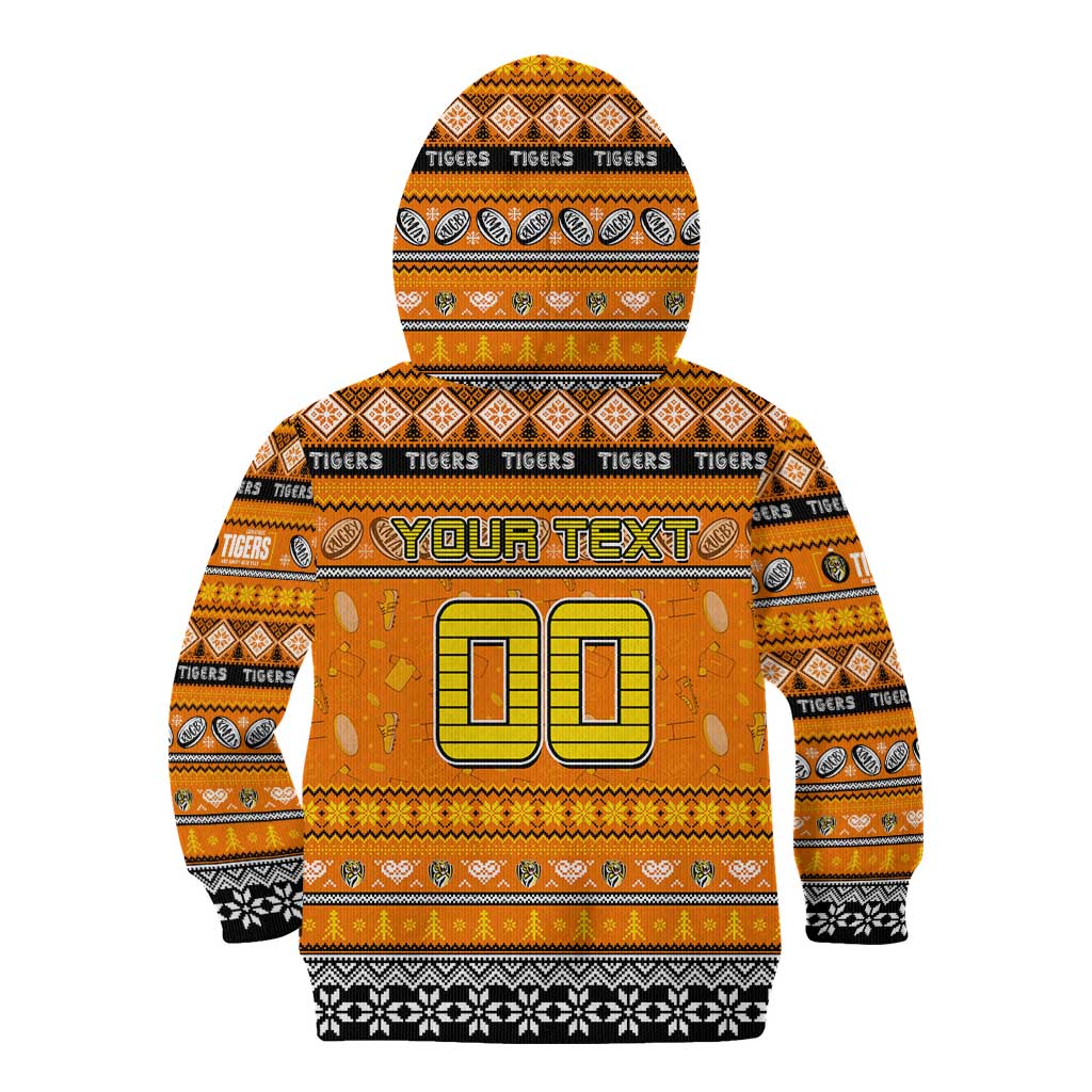 Personalized Tigers Rugby Xmas Kid Hoodie Australia AFL Mascot