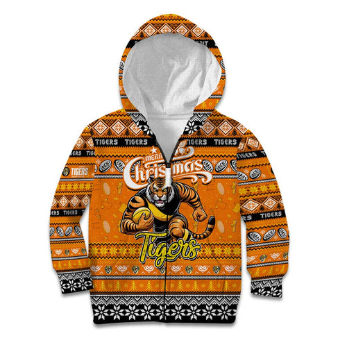 Personalized Tigers Rugby Xmas Kid Hoodie Australia AFL Mascot