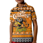 Personalized Tigers Rugby Xmas Kid Polo Shirt Australia AFL Mascot