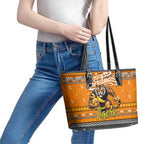 Tigers Football Xmas Leather Tote Bag Australia AFL Mascot