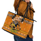 Tigers Football Xmas Leather Tote Bag Australia AFL Mascot