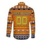 Personalized Tigers Rugby Xmas Long Sleeve Button Shirt Australia AFL Mascot