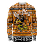 Personalized Tigers Rugby Xmas Long Sleeve Shirt Australia AFL Mascot