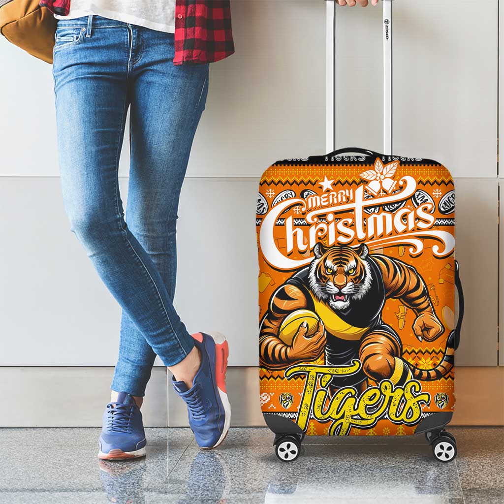 Tigers Football Xmas Luggage Cover Australia AFL Mascot