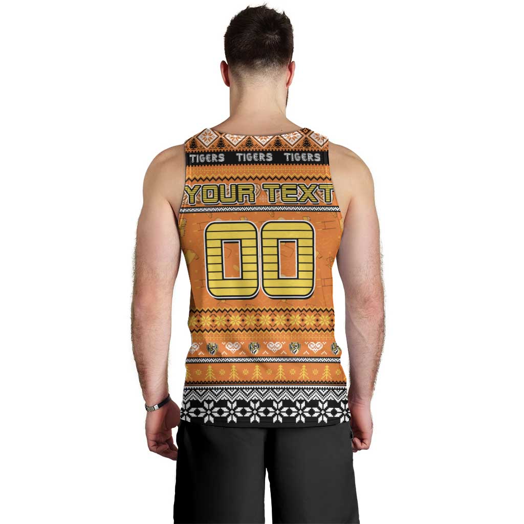 Personalized Tigers Rugby Xmas Men Tank Top Australia AFL Mascot