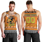 Personalized Tigers Rugby Xmas Men Tank Top Australia AFL Mascot