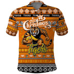 Personalized Tigers Rugby Xmas Polo Shirt Australia AFL Mascot