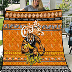 Tigers Football Xmas Quilt Australia AFL Mascot
