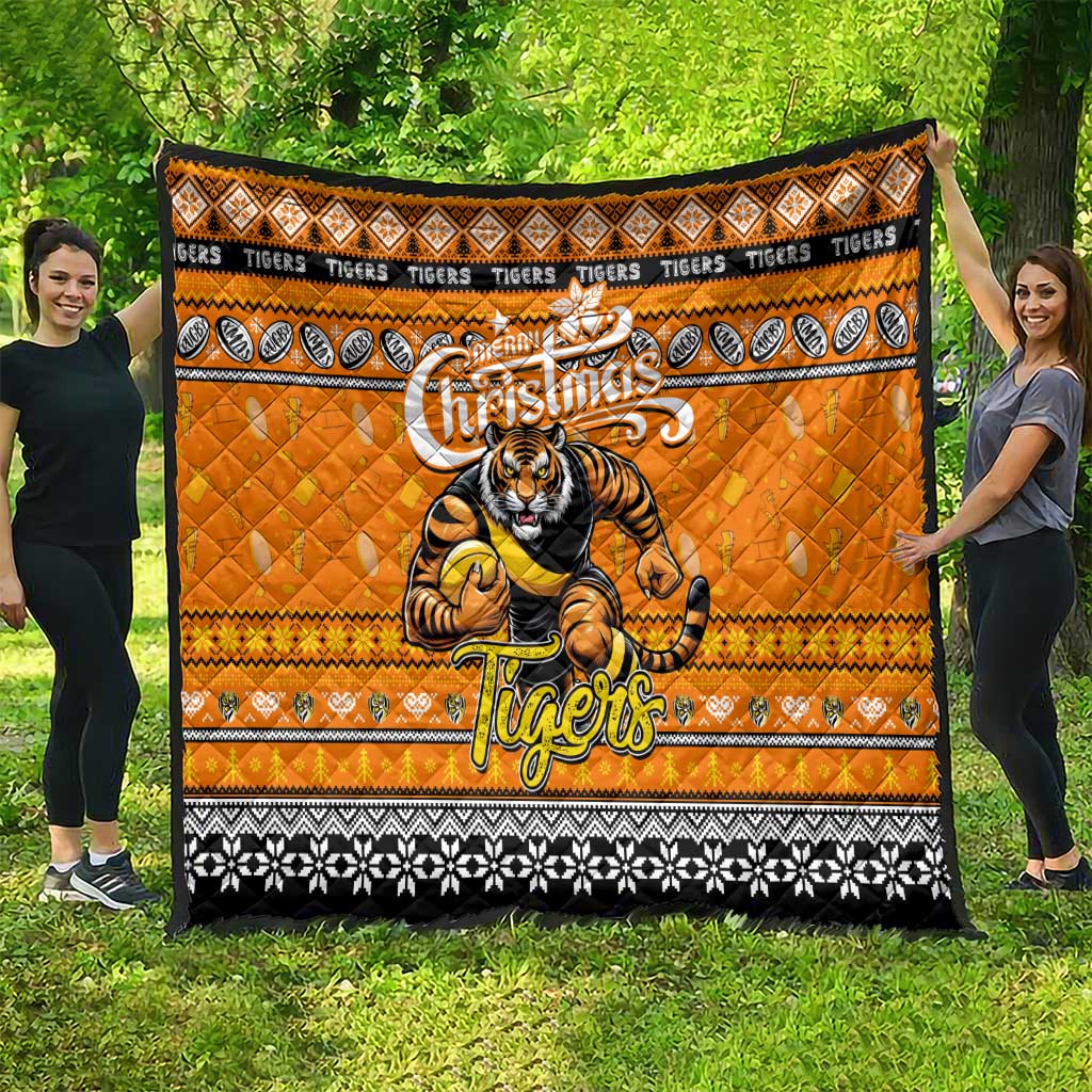 Tigers Football Xmas Quilt Australia AFL Mascot