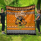 Tigers Football Xmas Quilt Australia AFL Mascot