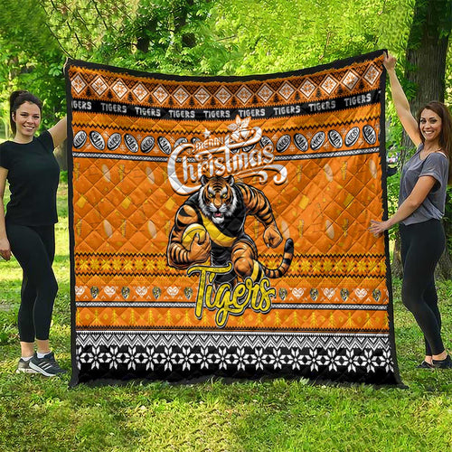 Tigers Football Xmas Quilt Australia AFL Mascot