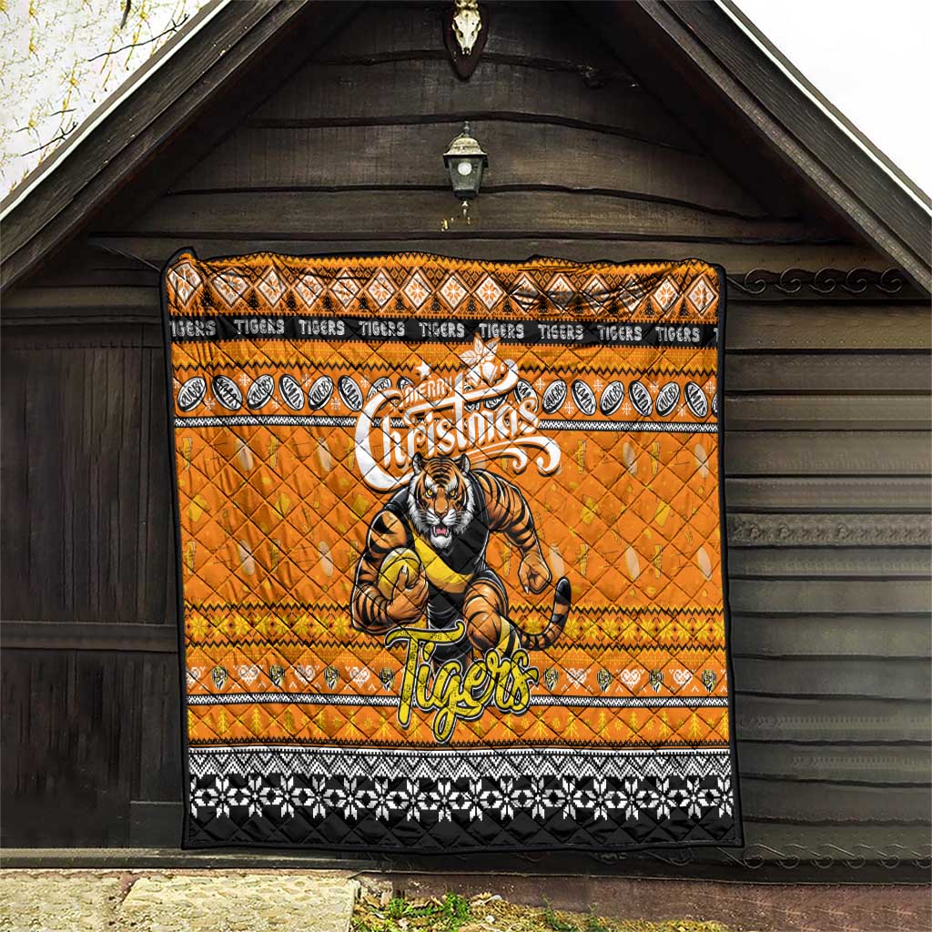 Tigers Football Xmas Quilt Australia AFL Mascot