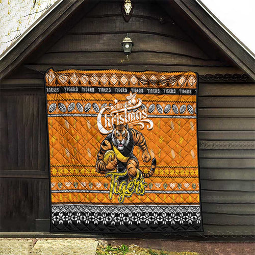 Tigers Football Xmas Quilt Australia AFL Mascot