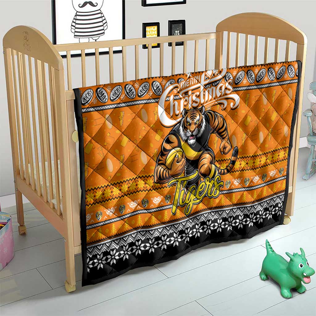 Tigers Football Xmas Quilt Australia AFL Mascot