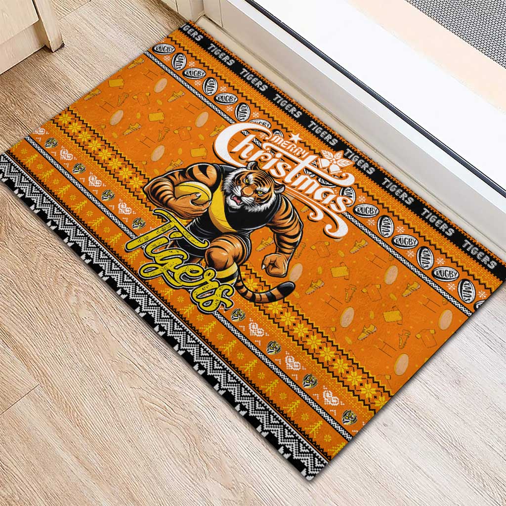 Tigers Football Xmas Rubber Doormat Australia AFL Mascot