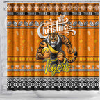 Tigers Football Xmas Shower Curtain Australia AFL Mascot