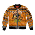 Personalized Tigers Rugby Xmas Sleeve Zip Bomber Jacket Australia AFL Mascot