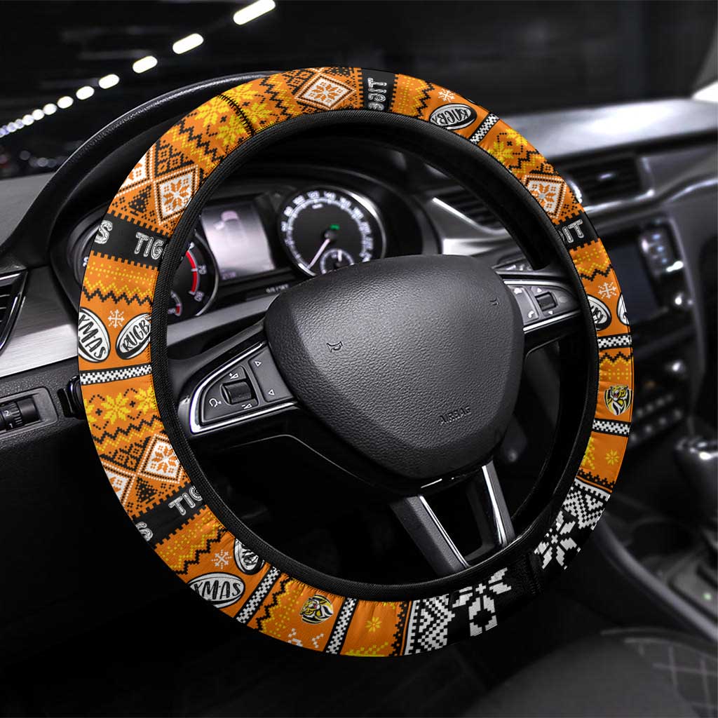 Tigers Football Xmas Steering Wheel Cover Australia AFL Mascot