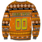 Personalized Tigers Rugby Xmas Sweatshirt Australia AFL Mascot